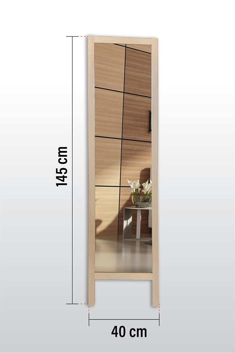 Double T Concept® Standing Mirror Naturel