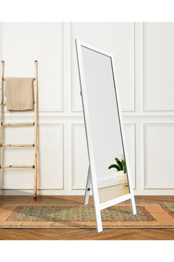 Miroir sur pied Double T Concept® Blanc