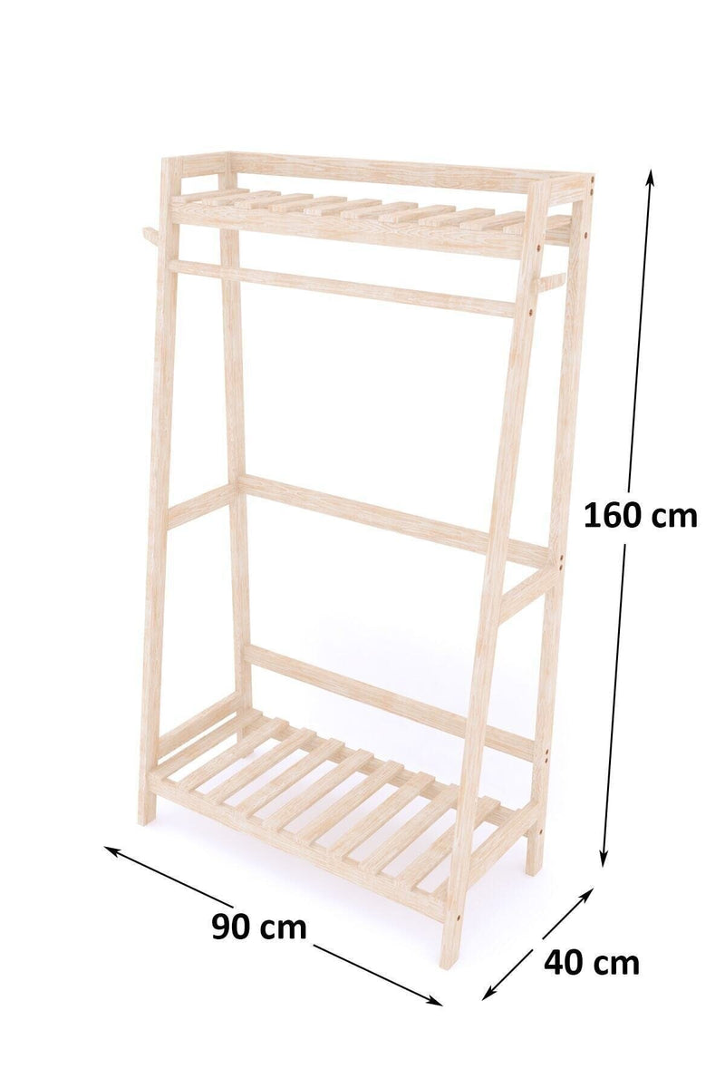 Double T Concept® Sedna tøjstativ rustikt